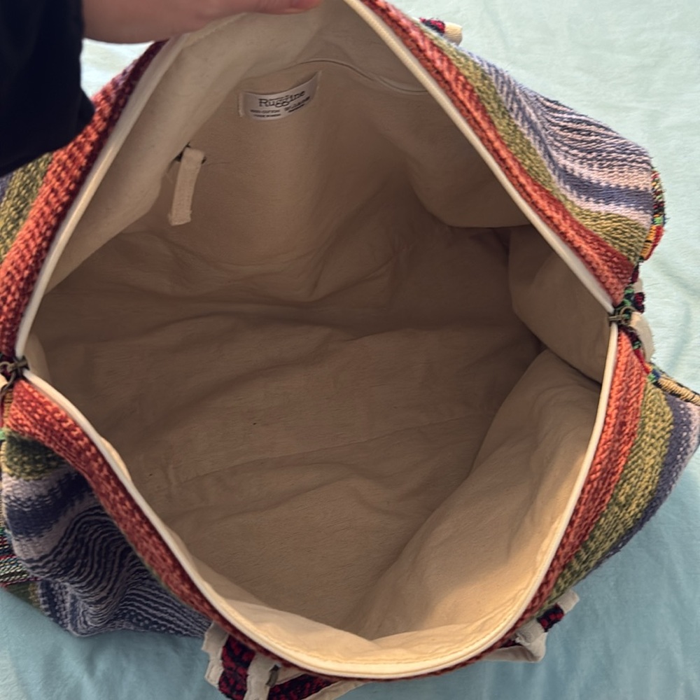 Boho Aztec Stitched Boston Duffle Bag - Picture 12 of 12